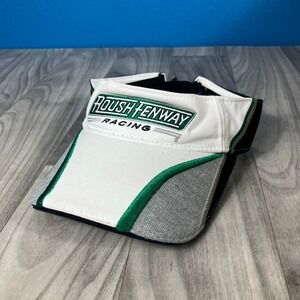 Roush Fenway Racing Visor Strapback Adjustable Black White Green Excellent